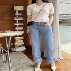 롤업 여성와이드롤업청바지팬츠 2063W JMM