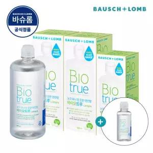 바슈롬 바이오트루 60ml 여행용 증정 리뉴 바이오트루 500ml x 2개 + 300ml x 1개 소프트 렌즈 세척액
