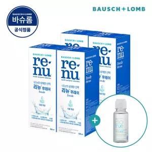 바슈롬 바이오트루 60ml 여행용 증정 리뉴 후레쉬 500ml x 4개 소프트 렌즈 세척액