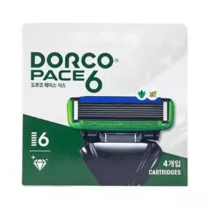 남자 도루코 페이스 식스 6중날 면도날 4개