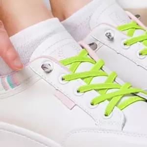 매듭없는고탄력클립운동화끈(형광)매듭없는신발끈 운동화끈 운동화스판끈