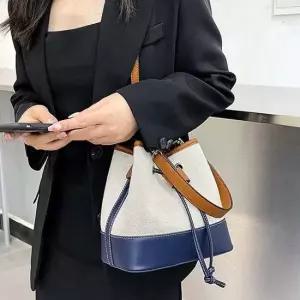 미니버킷백 캔버스 복조리가방 데일리 버킷 크로스백 대학생복조리백