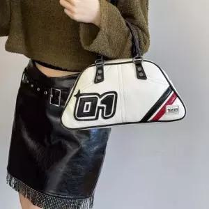 토트백 캐주얼 가죽 토트 크로스 백 손 가방 아이보리