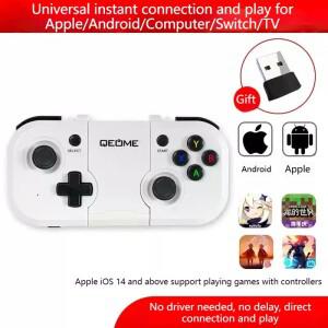 QEOME 게이머 무선 게임 패드 멀티  iPhone 호환  Android 휴대폰 Bluetooth PC Steam Genshin Switch 컨트