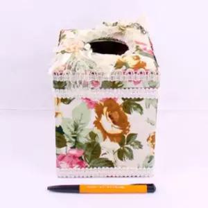 장미꽃 휴지케이스(정사각)