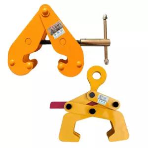 고정식 빔 클램프 집게 강철 트랙 고리 수직 리프팅