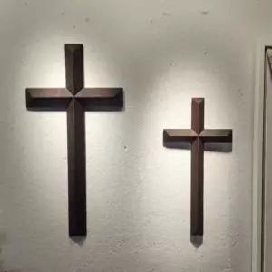 교회 십자가 금색 기도원 덮개 그리스도 빈티지 부활절