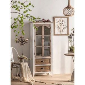 원목 장식장 부엌 거실 나무 디너 탁상형 그릇수납장 보관장 홈바 홈카페수납장 찻잔