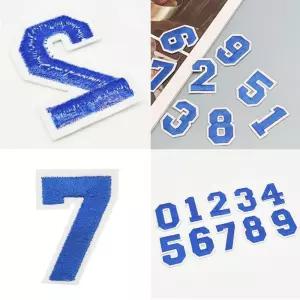 숫자와펜 리폼 빈티지 패브릭 번호 패치 스티커 vkC8+6GvM