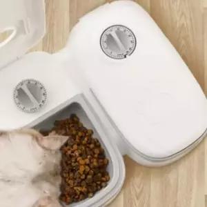 [반려] FWP 자동급식기 강아지 고양이 밥그릇 사료 애견 반려견 급여기 2구 타이머