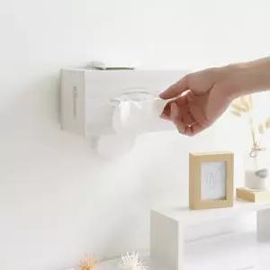 각티슈 비닐랩 공간활용 부착식벽걸이 티슈거치 Fixer