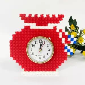 블록 복주머니 시계만들기 4인 세트