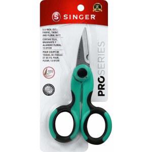 SINGER 00558 5-1/2인치 프로시리즈 헤비 듀티 노치, 가위, 청록색 파워