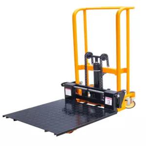 유압리프트 미니지게차 상하차 운반 스태커 포크형 팔레트 화물 소형