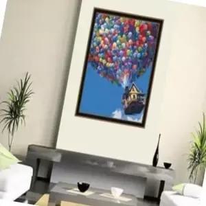 초보자용 명화그리기 풍선과집 40X50 혼자놀기 친구선물 어른색