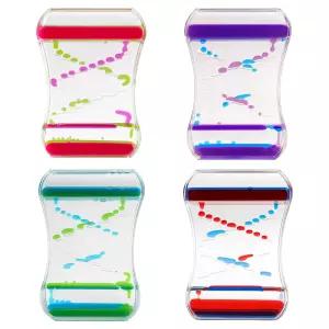 물멍 오일 타이머 이중 컬러 계단 물시계 오일멍 모래시계 모션 버블러 인테리어 소품