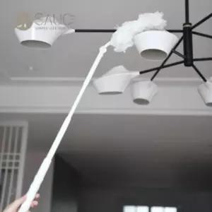 먼지떨이 정전기 신축형 거기 먼지제 빗자루 먼지털이 제거 타조 청소 극세사 심플 털이개