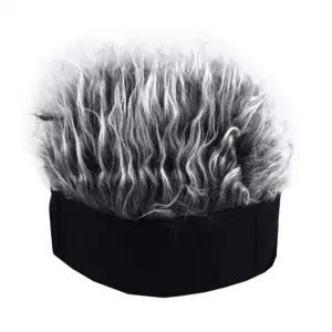 비니 가발 그레이 색상 머리 파티 재밌는 엽기 개성 스파이크 짧은