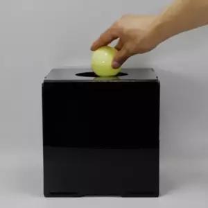 [문구/오피스] 아크릴 모금함 투표함 추첨함 불투명 블랙 응모함 상자