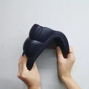 [RIZPICK]슬리퍼 뚱카롱 남성용 구름슬리퍼 쿠션 블랙