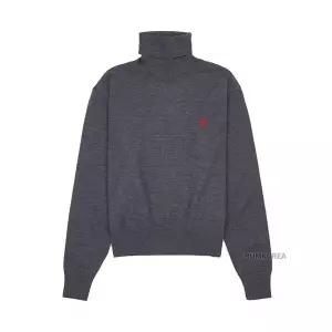 [아미] FW24 여성 스몰 하트 로고 니트 FKS411 KN0025 055