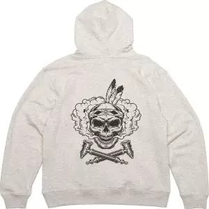 [RIZPICK]후드집업 뒷면 프린트티셔츠 해골군단 스모킹해골