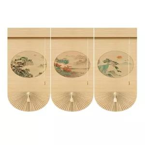 일식집커튼 입구 대나무 가리개 유슈 노렌 출입문용 문발