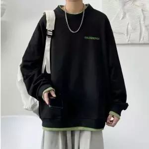 [RIZPICK]여성 3컬러 레이어드 오버핏 캐주얼 맨투맨 티셔츠