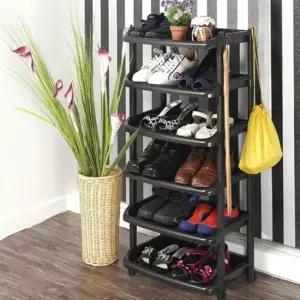 조립식 다용도 신발장 6단 대형) 정리 정돈 간편 이동 활용