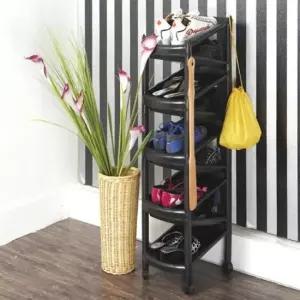 공간 활용도 높은 조립식 신발장 9단 정리 정돈 간편 이동 활용