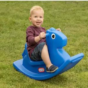 업위드 리틀타익스 흔들말 블루 흔들놀이기구 아기목마
