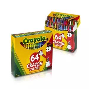 업위드 크레욜라 크레용 64색 크래욜라 어린이그리기