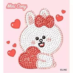 [RIZPICK]TBZ 라인프렌즈 러블리 코니 (스티커) 보석십자수 라인프렌즈굿즈