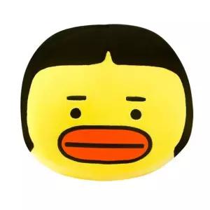 B패밀리 얼굴 쿠션 노랑 오리 인테리어 인형 캐릭터