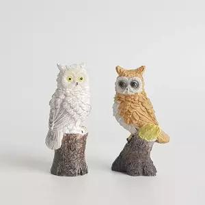 미니어처 나무위에 부엉이 장식소품 2p 부엉이소품 선물