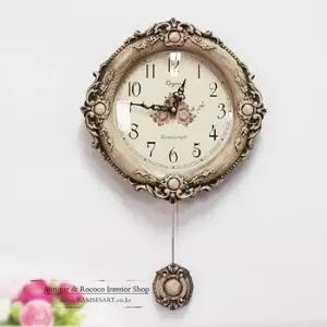 미에쥬로 무소음 070215935 벽시계 추시계 무소음 선물 양면시계 모던시계 앤틱시계