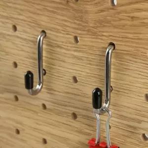 아트사인 1117 빈티지보드 후크A 검정) 4개입 우드타공판 벽면수납함 수납함