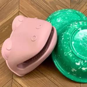 냄비손잡이 실리콘집게 장갑 핑크 오븐실리콘 실리콘