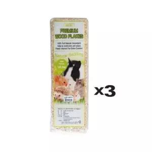 [반려] 햄스터 바닥재 깔짚 톱밥 베딩 14L 소나무 침대 X3