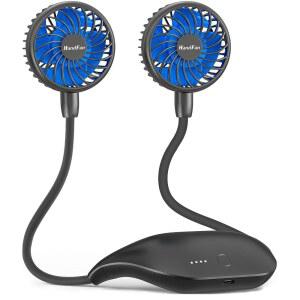 핸드팬 10000mAh 휴대용 넥 선풍기 충전식, 48시간 동안 착용 가능한 개인용 선풍기, 핸즈프리 목걸이 선풍기, 여행, 하이킹, 낚시용 쿨링 선풍기, 여성 남성을 위한 선물