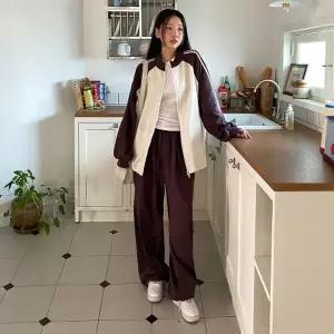 여자 트랙 투웨이 박시 후드 집업 팬츠 세트