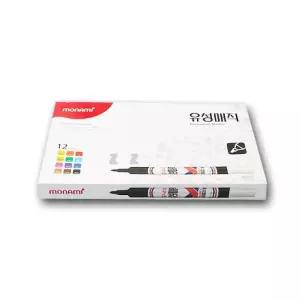 모나미 유성매직 12색 세트 -T1/중성펜/볼펜/샤프/색연필/유성매직/매직