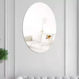 붙이는 무타공 안전 화장대 욕실 현관 벽부착 거울