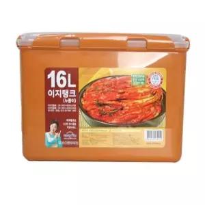 황토 이지탱크 누름이 김치통16L