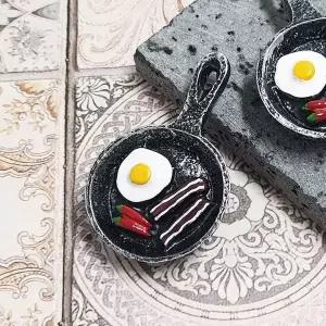 음식 모형 마그넷 후라이팬