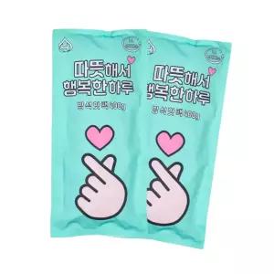 해피원 손하트 방석핫팩 400g (1개입) 국내생산 골프 캠핑 야구 등산 엉뜨