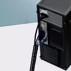 블랙 전선 정리 커버 홀더 몰딩 2p 5M