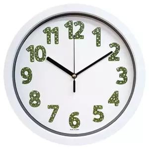 GPM4651 무소음 잔디 벽시계 화이트 28cm 제조한국