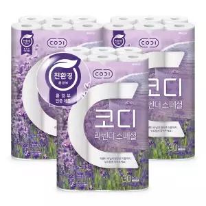 코디 3겹 라벤더스페셜, 30m, 30롤, 3개