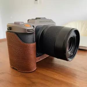 디지털 카메라가방 수제 가죽 카메라 케이스 비디오 하프 백 바디 슈트 핫셀블라드 X1D2 II x1d ii 50C X2D